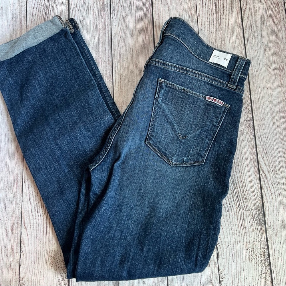 HUDSON Blair High Rise Straight Crop Jeans 28